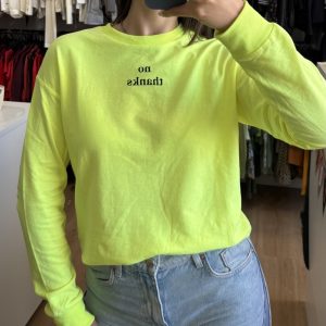 Buzo HyM amarillo neón “no thanks”