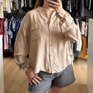 Camisa Dolce Ragazza beige nueva con etiqueta