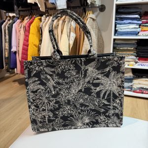 Cartera HyM negro, blanco