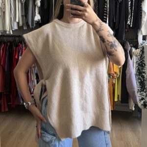 Chaleco Melón beige