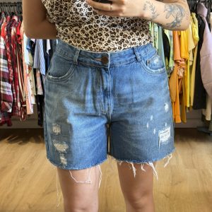 Short de jean DIMY azul