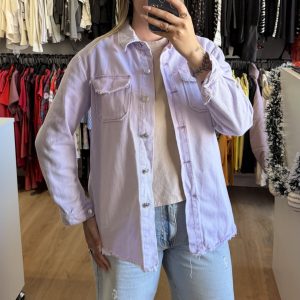 Sobre camisa de jean HURMA lila