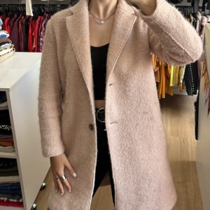 Tapado Zara rosa pastel