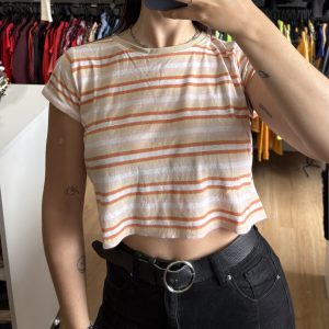 Remera Indian beige, naranja, rosado, blanco