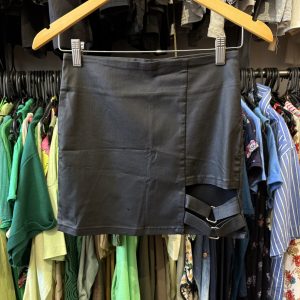 Pollera Indian negra con 2 hebillas