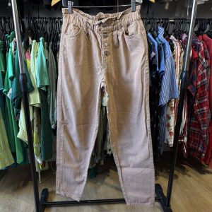 Jean Only marron con fruncido