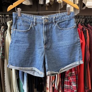 Short Only azul, estilo mom