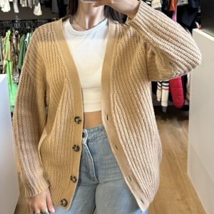 Saco cardigan Indian marron claro