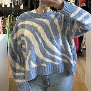 Buzo Indian celeste y blanco