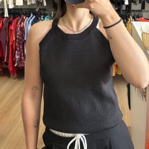 Blusa Indian negra con brillitos