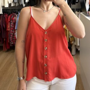 Blusa musculosa Paper Crane roja