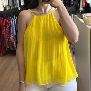 Blusa musculosa Zara amarilla
