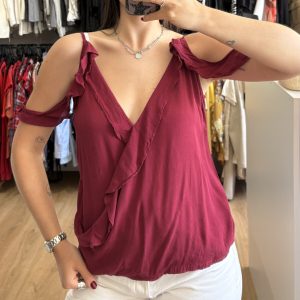 Blusa Bohemia bordo