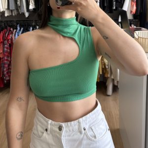 Top Shein verde