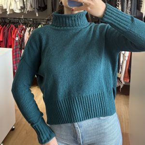 Buzo polera Indian verde petroleo