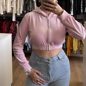 Campera crop HyM rosa