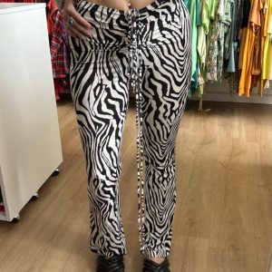 Pantalón Shein zebra print oxford