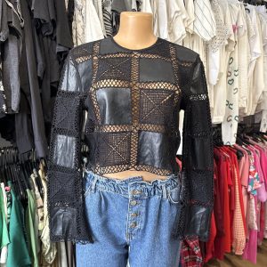 Buzo calado negro Zara