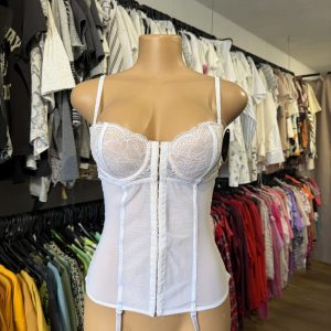 Soutien corset blanco Gótica nuevo con etiqueta