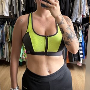 Top deportivo Guapa amarillo y negro