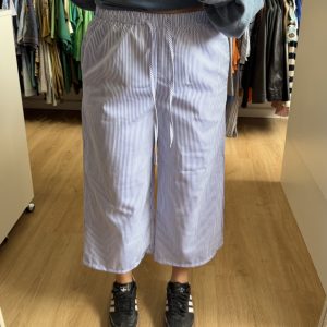 Pantalón a rayas celestes