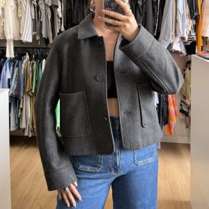 Sobre camisa paño Zara gris