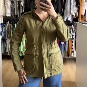 Campera estilo Parka Lemon verde