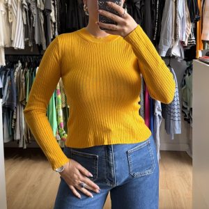 Buzo de hilo HyM amarillo