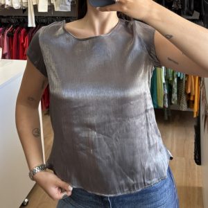 Blusa Only plateada