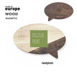 Imanes de madera personalizados