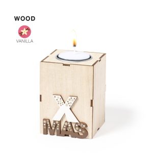Velas de navidad de madera