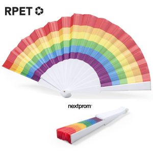 Abanicos con los colores LGTBIQ+