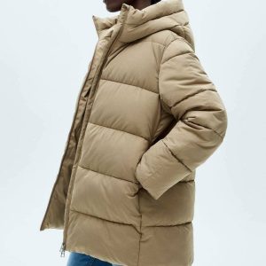 abrigos acolchados mango