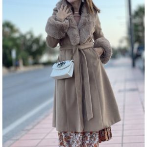 abrigos con cuello de pelo