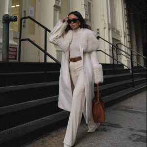 abrigos con cuello de pelo