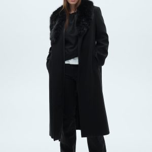 abrigos con cuello de pelo