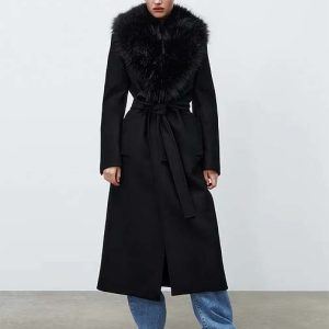 abrigos con cuello de pelo