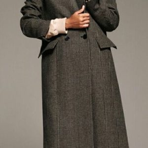 abrigos pata de gallo mujer