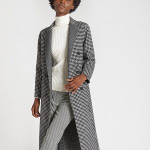 abrigos pata de gallo mujer