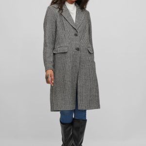 abrigos pata de gallo mujer