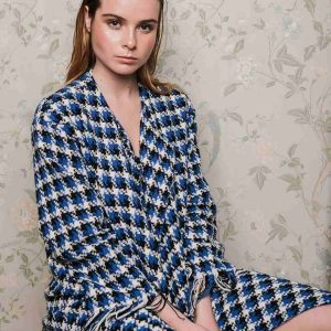 abrigos pata de gallo mujer