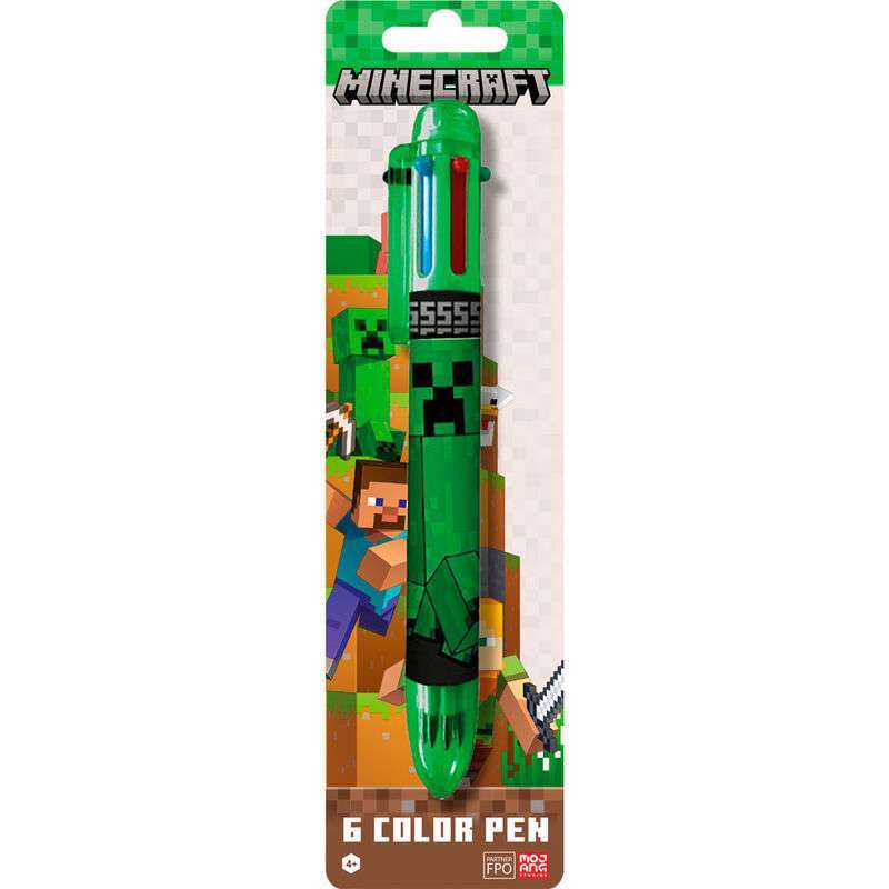 Bolígrafo 6 colores Minecraft - Imagen 2