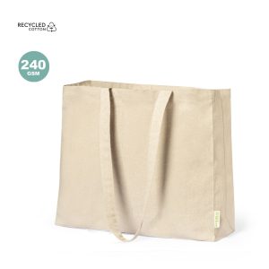 Bolsa de algodón con fuelle y base
