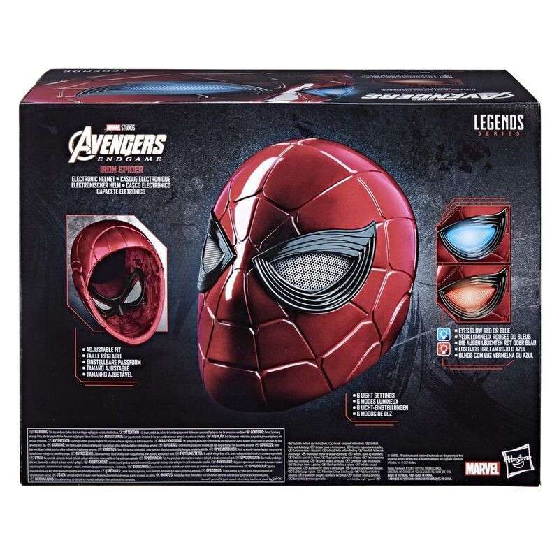 Casco electrónico Spiderman Iron Spider Marvel Legends Réplica 1:1 - Imagen 7