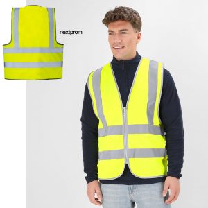 Chalecos alta visibilidad con cremallera