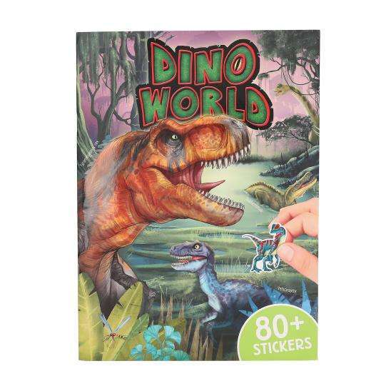 Cuaderno Dino World con pegatinas en relieve
