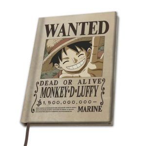 Cuaderno One Piece Wanted Monkey D. Luffy