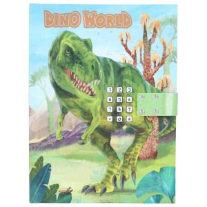 Diario Dino World con código secreto y sonido