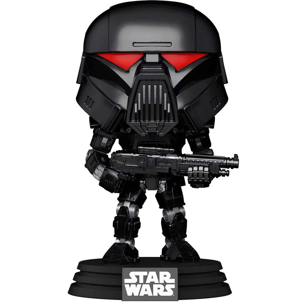 Figura Funko POP Star Wars The Mandalorian Dark Trooper Battle - Imagen 2