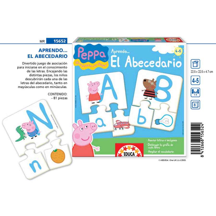 Juego Peppa Pig aprendo el abecedario - Imagen 2